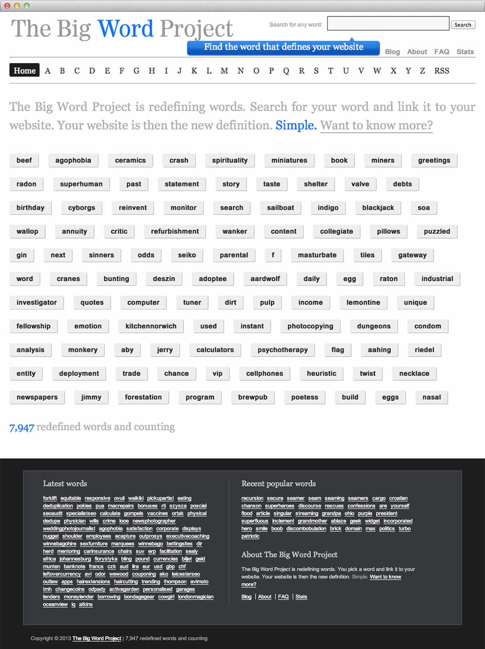 The Big Word Project