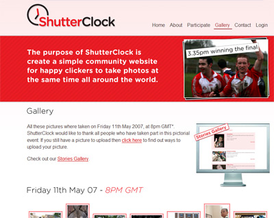 Shutter clock